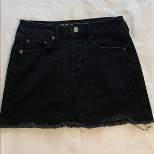 American Eagle Black Denim Skirt